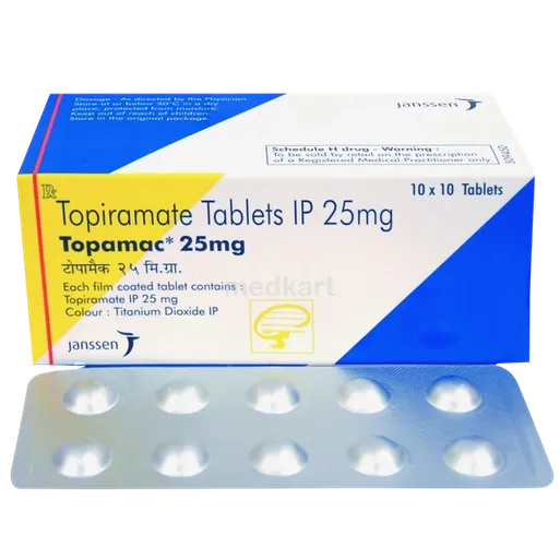 topamac 25mg tablet 10's